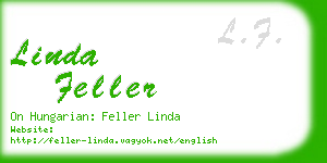 linda feller business card